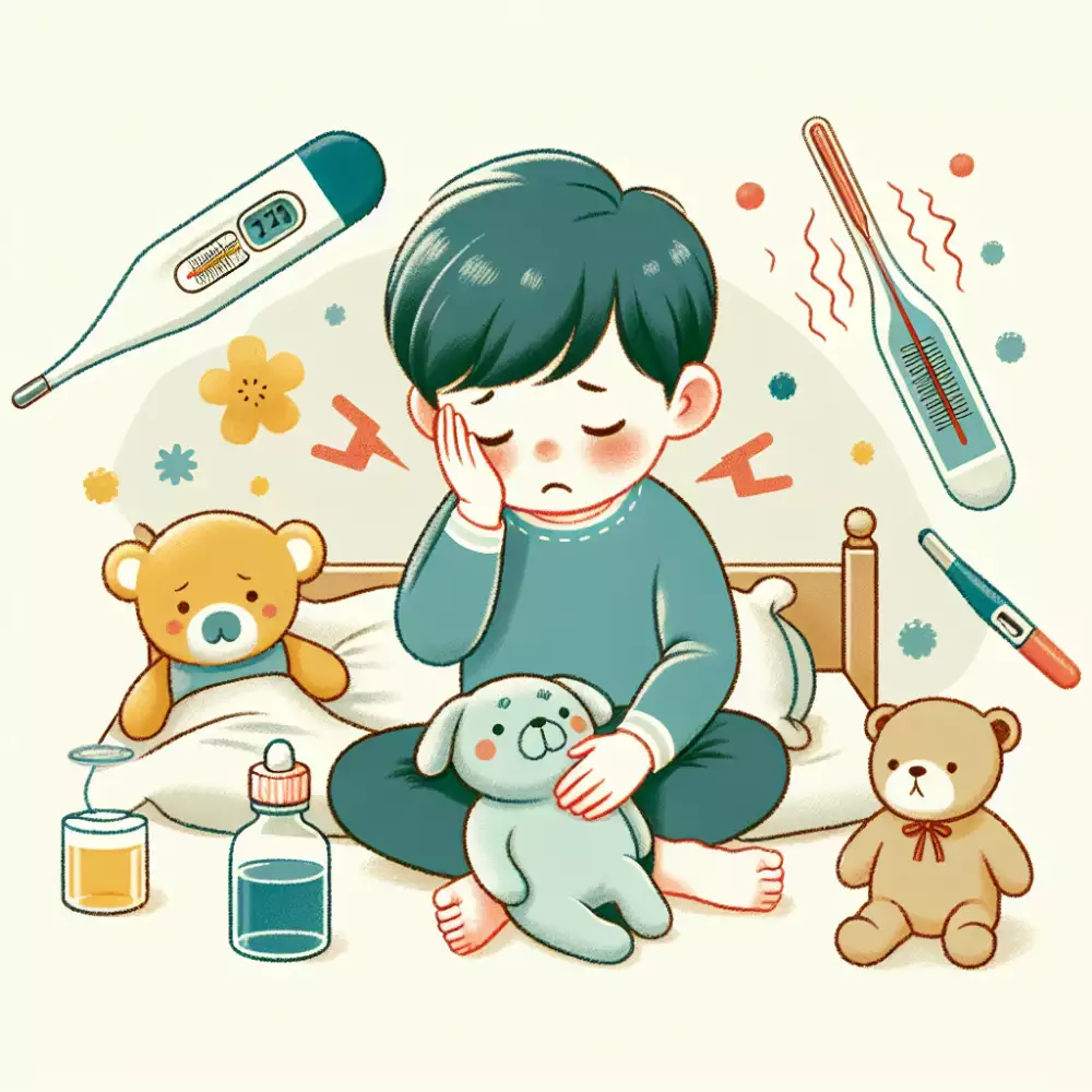 horečka a bolest břicha u dětí