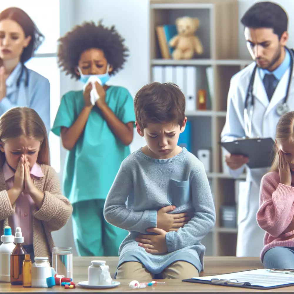 horečka a bolest břicha u dětí